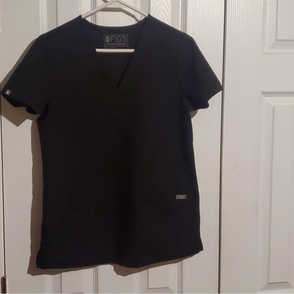 figs technical collection scrub top women xs, Black